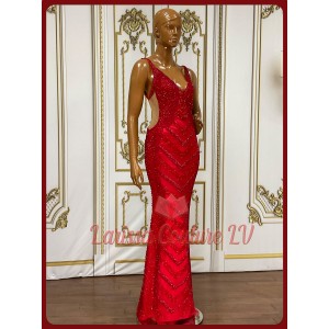 Redy Fully Beaded Column Gown