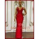 Redy Red BEaded Gown Gown