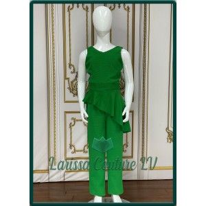 Jazz Green Peplum Jumpsuit