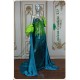 Elizabeth Multicolor Sequin Blue/Green Straight Dress