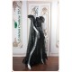 Midnight Black A-Line Long Dress