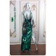 Siren Multicolor Green/Blue/Black Sequin Long Straight Dress