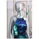 Siren Multicolor Green/Blue/Black Sequin Long Straight Dress