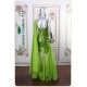 Iris Green Peas Sequin Short Dress