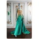 Nena Princess Green/Gold A-Line Dress