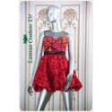 Amira Red Mini Bubble Dress