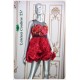 Amira Red Mini Bubble Dress