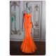 Eden Vibrant Orange Mermaid Dress