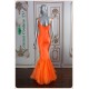 Eden Vibrant Orange Mermaid Dress