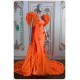 Eden Vibrant Orange Mermaid Dress