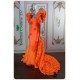 Eden Vibrant Orange Mermaid Dress