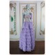 Cecilia Floral Ruffles Lavender A-Line Dress