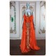 Sunshine Orange A-Line Dress