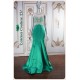 Eliz Green A-Line Bold Satin Dress