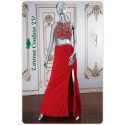 Scarlet Two Piece Red Straight Dress