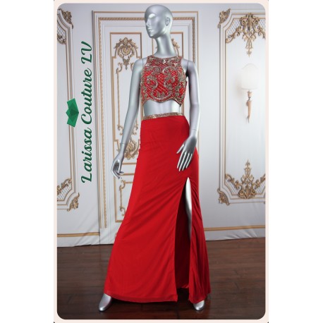 Scarlet 2 Piece Red Dress