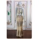 Stella Beaded Gold Two Pieces Straight Dress