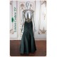 Mila Dark Green Two Pieces Dress