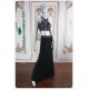 Ari Two Pieces Black Halter Gown