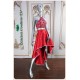 Penelope Red Short Long Two Pieces Dress