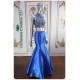 Aria Blue with Silver Beaded Dress