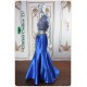 Aria Blue with Silver Beaded Dress