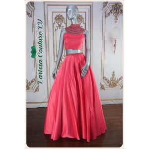 Abigail Red Two Piece Ballgown Dress