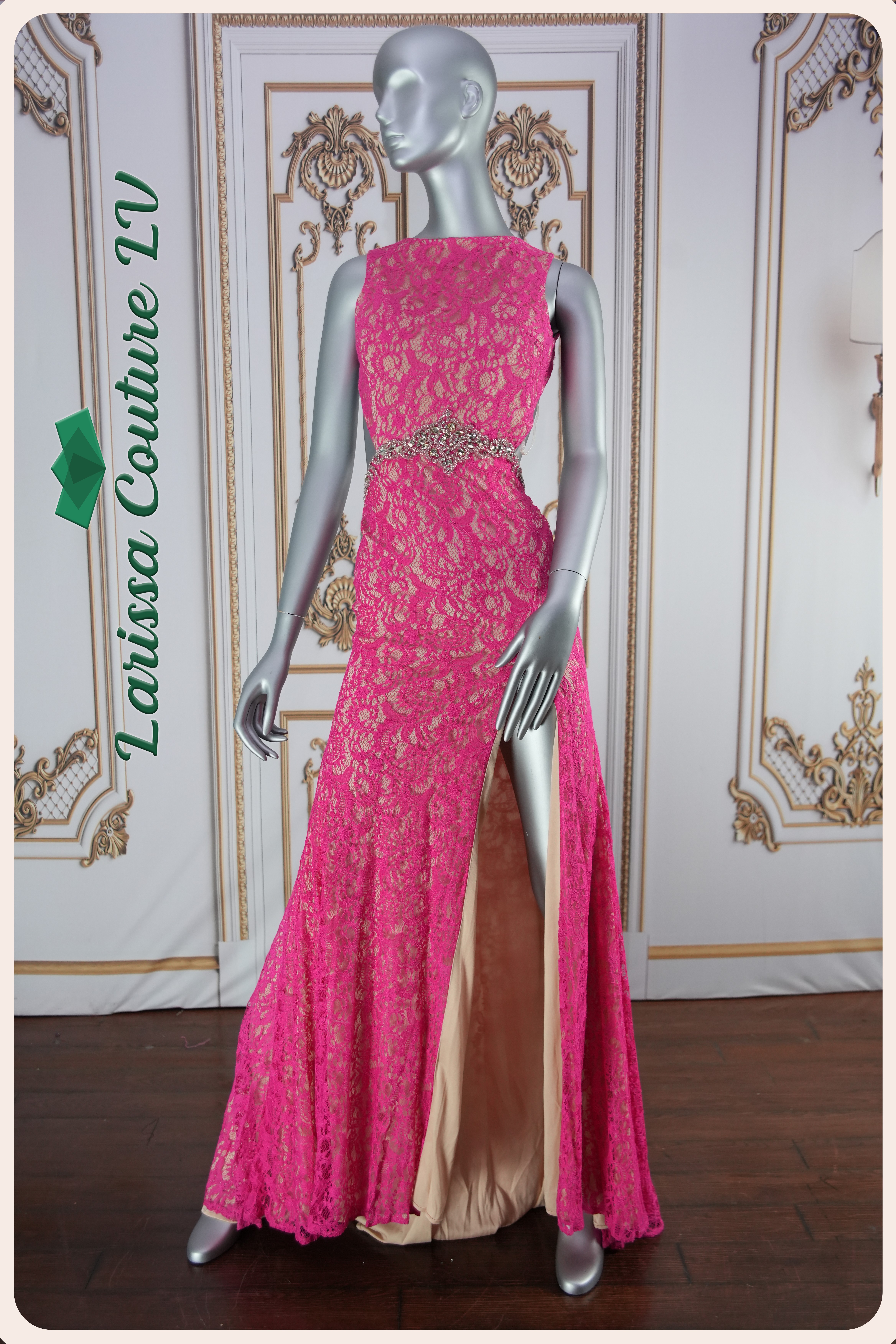 chinese dress ladies Olivia Pink Bodycon Short Lace Dress