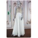 Ivy White Gold Beaded Dress