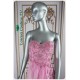 Leah Pink Rhinestones Beaded Top Dress
