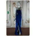 Veronica Royal Blue Velvet Dress