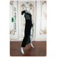 Lore Black Velvet Gown