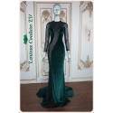 Julie Jade Green Velvet Mermaid Gown