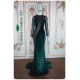 Julie Jade Green Velvet Mermaid Gown