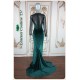 Julie Jade Green Velvet Mermaid Gown