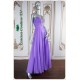 Leilani Purple Beaded Trim Long Dress