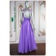 Leilani Purple Beaded Trim Long Dress