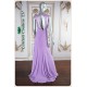 Madeline Lavender Beaded Top Long Dress