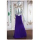 Kinsley Purple Gol Beaded Top Long Dress