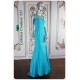 Brooklyn Blue Beaded Trims Long Dress