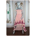 Gabriella Melon Color High Low Dress