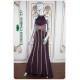 Adeline Burgundy Chained Dress