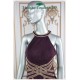 Adeline Burgundy Chained Dress