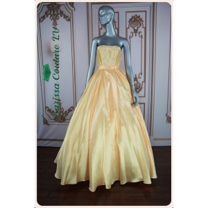 Lydia Bright Yellow Ball Gown