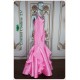 Lyla Pink Satin Mermaid Dress
