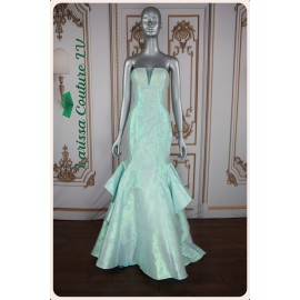 Melody Bright Mint Brocade dress