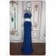 Piper Royal Blue Two Pieces Beaded Top Dress