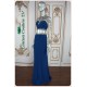 Piper Royal Blue Two Pieces Beaded Top Dress