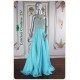 Josephine Neon Mint Pearly Top Long Dress