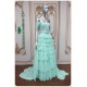 Marina Pearl Aqua Straight Two Pieces Dress